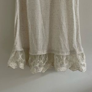 Cream Slip with Lace Detailing